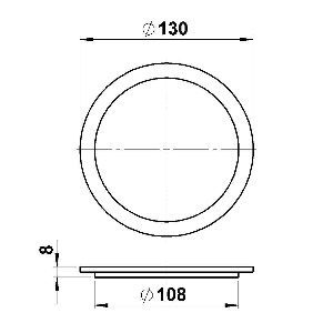 Albert Leuchten Schirme, Gläser & Stoffschirme von Albert Leuchten G 369, Einscheibensicherheitsglas 90220369