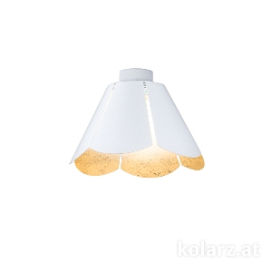 Deckenleuchten & Deckenlampen von KOLARZ-Austrolux Leuchten Deckenleuchte BLOOM, Blattgold, Blattgold D 15 cm, max. Höhe 12 cm, 1 flg., E27, 60 W A1346.11.Wm.Au/15