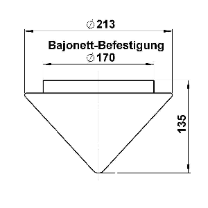 Schirme, Gläser & Stoffschirme von Albert Leuchten G 100 Opalglas matt, Kegelform spitz 90210100