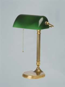 Tischleuchten, Tischlampen & Schreibtischleuchten fürs Schlafzimmer von Berliner Messinglampen Bankers Lamp Tischleuchte W7-99gr B