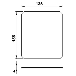 Schirme, Gläser & Stoffschirme von Albert Leuchten G 382, ESG-Glas 90220382