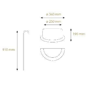 Klassische Wandleuchten & Wandlampen für die Küche von BPM Lighting Wandleuchte in Reliefoptik charles