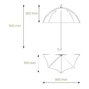 Klassische Wandleuchten & Wandlampen von BPM Lighting Wandleuchte Regenschirm in Reliefoptik gene