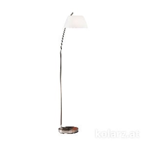 KOLARZ-Austrolux Leuchten Stehleuchten & Stehlampen von KOLARZ-Austrolux Leuchten Bodenleuchte MALMÖ, Nickel D 30 cm, max. Höhe 148 cm, 1 flg., E27, 60 W 0051.41.6