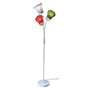 KOLARZ-Austrolux Leuchten Stehleuchten & Stehlampen von KOLARZ-Austrolux Leuchten Bodenleuchte BLOSSOM, Weiß D 50 cm, max. Höhe 168 cm, 3 flg., E14, 40 W A1328.41.Multi