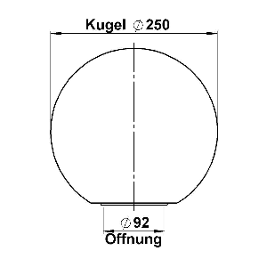 G 61, Glaskugel kristallklar von Albert Leuchten