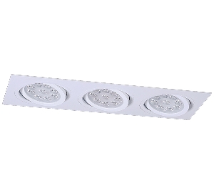 Moderne  für den Flur von BPM Lighting KATLI Einbauleuchte 3- fach rechteckig 4252