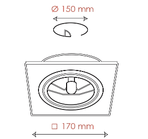 Klassische Einbauleuchten & Einbaulampen für die Küche von BPM Lighting KATLI Einbauleuchte rund 4271