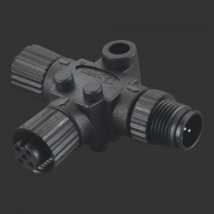 dot-spot von dot-spot M12 T-Verteiler T-Verteiler für M12 System, 1 x Stecker, 2 x Buchse 92950