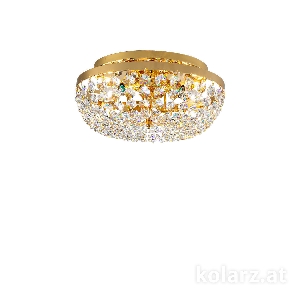 KOLARZ-Austrolux Leuchten Deckenleuchten & Deckenlampen von KOLARZ-Austrolux Leuchten Deckenleuchte SCHÖNBRUNN, KOLARZ Pure, Gold 24K D 33 cm, max. Höhe 15 cm, 3 flg., E14, 40 W 3161.13/33