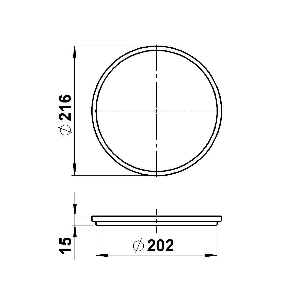 Serie ERSATZGLAS von Albert Leuchten von Albert Leuchten G 357, Einscheibensicherheitsglas 90220357