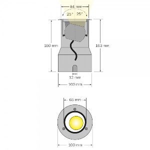 dot-spot von dot-spot brilliance 20 W LED Einbaustrahler, 20 W 30021.827.10.33