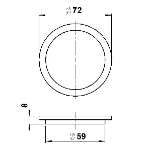 Schirme, Gläser & Stoffschirme von Albert Leuchten G 339, Einscheibensicherheitsglas 90220339