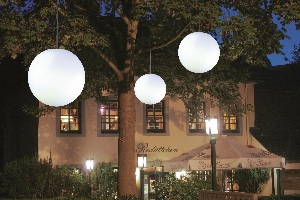 Außenleuchten & Außenlampen von EPSTEIN Design Leuchten Kugelpendelleuchte Snowball Außen 74044