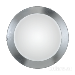 KOLARZ-Austrolux Leuchten Deckenleuchten & Deckenlampen von KOLARZ-Austrolux Leuchten Deckenleuchte MOON, Chrom, Blattsilber D 50 cm, Höhe 10 cm, 1 flg., LED, 30 W A1306.13LED.5.Ag