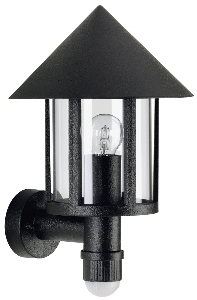 Außenleuchten & Außenlampen von Albert Leuchten Wandleuchte Typ Nr. 1825 - Farbe: schwarz, mit BWM für 1 x Lampe, E27 661825