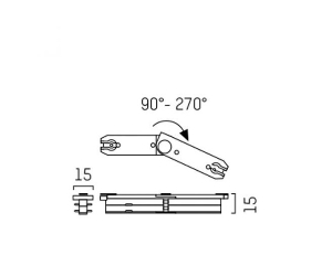 FLEXIBLER WINKELVERBINDER von Molto Luce