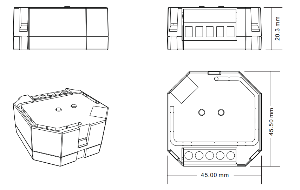 Dimmer von LED-KING ZigBee 3.0 Phasenabschnitt-Dimmer SR-ZG9101SAC-HP