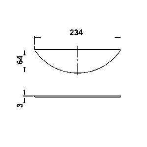 Schirme, Gläser & Stoffschirme von Albert Leuchten G 438, Milchüberfangglas ESG 90220438