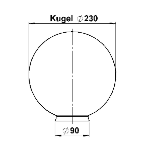 Schirme, Gläser & Stoffschirme von Albert Leuchten G 116, Opalglas glänzend 90210116