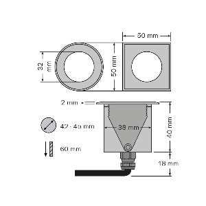 dot-spot Bodeneinbaustrahler von dot-spot brilliance-mini LED Einbaustrahler, rund 32101.927.99.42