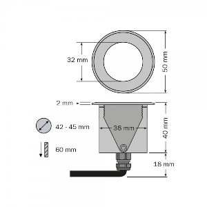 dot-spot von dot-spot Einbauspot Set mini LED Einbaustrahler, Erweiterungs Set 25107