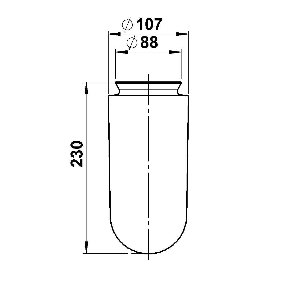 Albert Leuchten Schirme, Gläser & Stoffschirme von Albert Leuchten G 96, Opalglaszylinder, matt 90210096