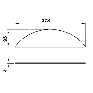 Schirme, Gläser & Stoffschirme von Albert Leuchten G 319, Milchüberfangglas ESG 90220319