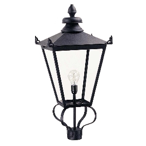 Wilmslow 1 Licht Laterne (nur Kopf) - Schwarz von Elstead