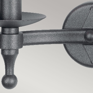 Wandleuchten & Wandlampen von Elstead Warwick 2 Light Wandleuchte - Graphit Schwarz WR2-GRAPHITE