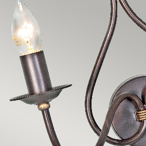 Wandleuchten & Wandlampen von Elstead Windermere 2 leichte Wandleuchte - Rost/Gold WM2