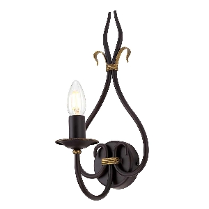 Wandleuchten & Wandlampen von Elstead Windermere 1 leichte Wandleuchte - Rost/Gold WM1