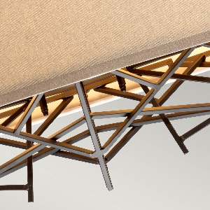 Elstead Taiko 5 Light Island Pendelleuchte - Alte Bronze TAIKO5-ISLE