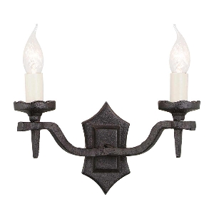 Wandleuchten & Wandlampen von Elstead Rectory 2 Light Wall - Schwarz RY2B-BLACK
