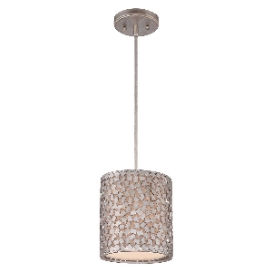 Elstead Confetti 1 Leuchte Mini Pendelleuchte - Altsilber QZ-CONFETTI-P-S