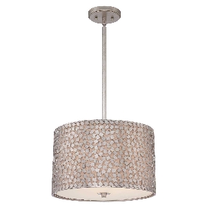 Elstead Confetti 3 Light Medium Pendelleuchte - Altsilber QZ-CONFETTI-P-M