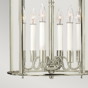 Elstead Gentry 6 Licht große Pendelleuchte - Nickel poliert HK-GENTRY-P-L-PN