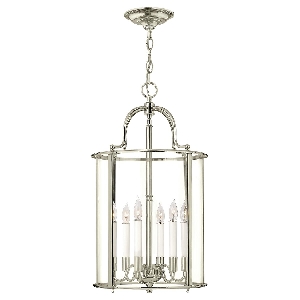 Elstead Gentry 6 Licht große Pendelleuchte - Nickel poliert HK-GENTRY-P-L-PN