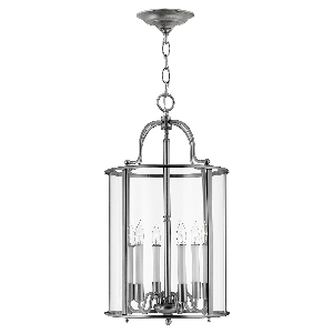 Elstead Gentry 6 Licht große Pendelleuchte - Zinn HK-GENTRY-P-L-PW
