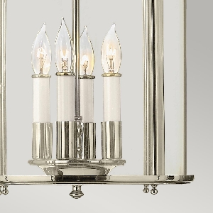 Elstead Gentry 4 Light Medium Pendelleuchte - Nickel poliert HK-GENTRY-P-M-PN