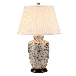 Elstead Gold Birds 1 Light Tischlampe - Hellblau und Gold GOLD-BIRDS-TL