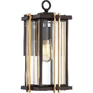 Goldenrod 1 Light Medium Wandlaterne - Western Bronze von Elstead