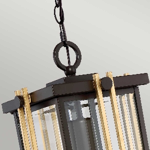 Elstead Artikel von Elstead Goldenrod 1 Light Medium Kettenlaterne - Western Bronze QZ-GOLDENROD8-M