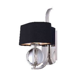 Elstead Gotham 1 leichte Wandleuchte - Imperial Silver QZ-GOTHAM1