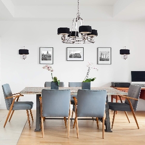 Elstead Gotham 4 Licht Kronleuchter - Imperial Silber QZ-GOTHAM4