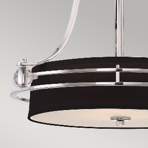 Elstead Gotham 4 Leuchtende Pendelleuchte - Imperial Silver QZ-GOTHAM-P