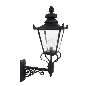 Grampian 1 Licht Wandlaterne - Schwarz von Elstead