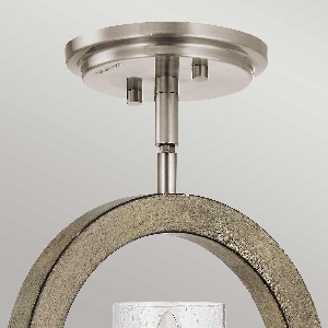 Elstead Grand Bank 1 leichte Wandleuchte/ Mini-Pendant/ Semi-Flush - Distressed Antique Grey KL-GRAND-BANK1