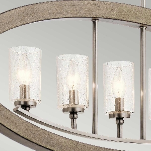 Elstead Grand Bank 5-Licht-Kronleuchter - Antikgrau mit Abrieb KL-GRAND-BANK5