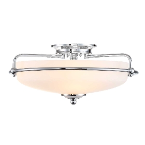 Griffin 3 Light Flush - Chrom poliert von Elstead